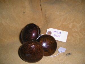 Brown & Brown Swirl Porcelain Doorknobs
