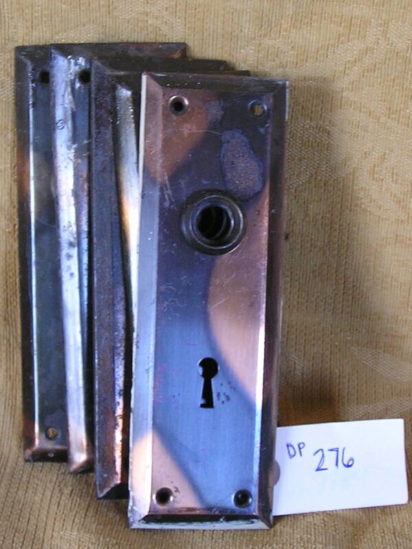 Classic Craftsman-style Japaned Door Plates