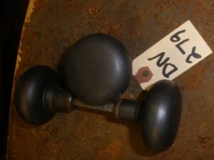 Simple Charcoal Gray Doorknobs