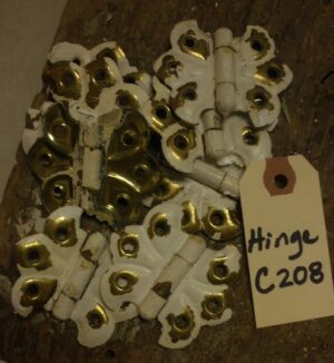 Brass-Colored Butterfly Cabinet Hinges