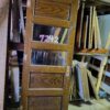 Interesting Paneled Door with Glass - Image 2