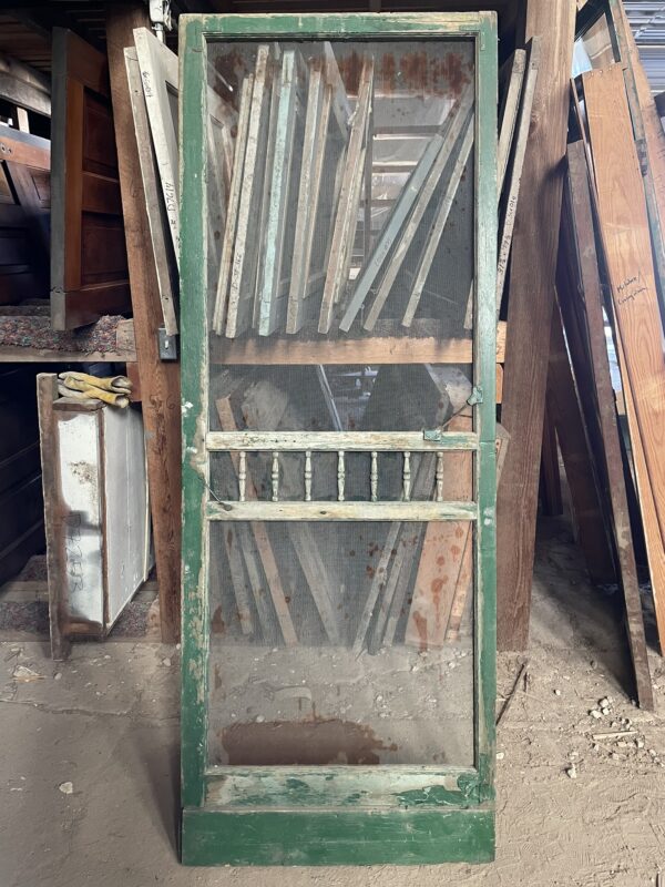 Vintage Screen Door with Charm