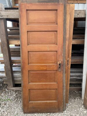 Set of Three Quartersawn Oak Doors