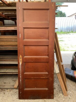 Quartersawn Oak Five Panel Door