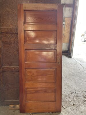 Set of Seven Five Panel Doors