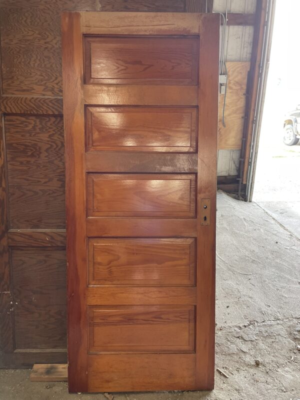 Set of Seven Five Panel Doors