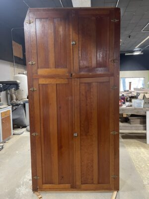 Floor-to-Ceiling Pine Pantry Cabinet