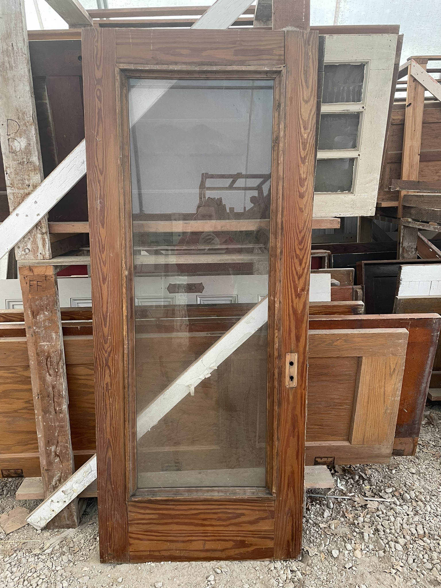 Two Matching Full Glass Doors - Image 3