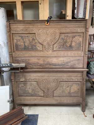 Beautifully Detailed Bed Headboard and Footboard
