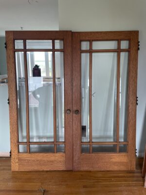 Oak Prairie Style French Doors